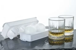 Whisky Ice Ball Set - 2 Whiskygläser + Kugel-Eisform