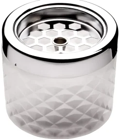Windaschenbecher frosted weiß - Glas (9,6cm)